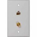 Audiovox Canada Voxx CTPH557 Series Wallplate, White CTPH557R